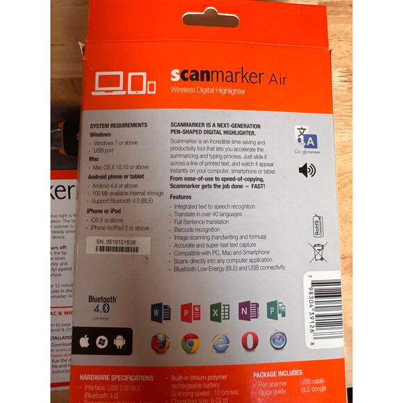 Scanmarker Air Bluetooth 4.0 Wireless Digital Highlighter - Picture 2 of 7